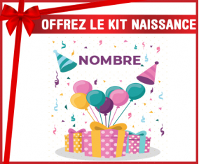 Kit para el nacimiento : Feliz cumpleaños estilo 5 - nombre