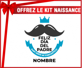 Kit para el nacimiento : Feliz Día del Padre estilo 1 niño - nombre