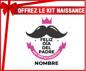 Kit para el nacimiento : Feliz Día del Padre Estilo 1 chica - nombre