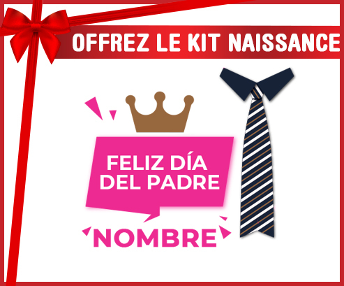 Kit para el nacimiento : Feliz Día del Padre estilo 2 chica - nombre