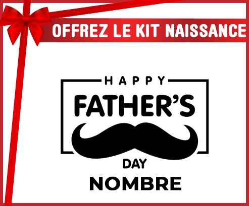 Kit para el nacimiento : Feliz día del padre estilo 2 - nombre