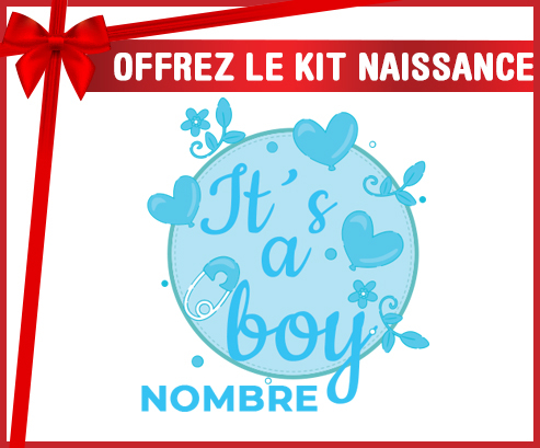 Kit para el nacimiento : Es un niño - nombre
