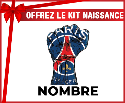 Kit para el nacimiento : Fuerza Paris saint-germain + nombre