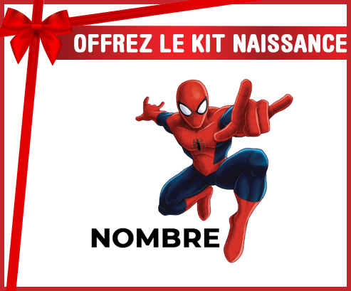 Kit para el nacimiento : Spiderman - nombre