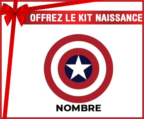 Kit para el nacimiento : Capitán América - nombre