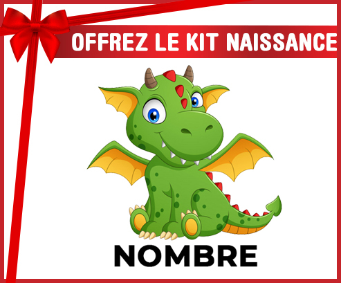 Kit para el nacimiento : Diseño dragon-2 con nombre