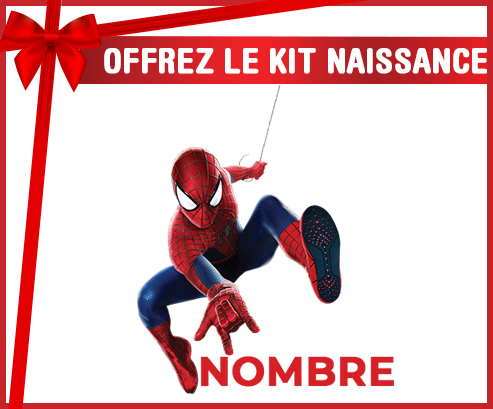 Kit para el nacimiento : Spiderman diseño-1 con nombre