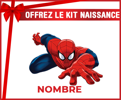 Kit para el nacimiento : Spiderman diseño-2 con nombre