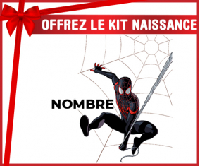 Kit para el nacimiento : Spiderman diseño-4 con nombre
