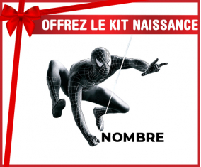 Kit para el nacimiento : Spiderman diseño-5 con nombre