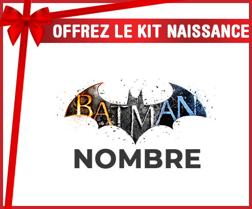 Kit para el nacimiento : Diseño del logotipo de Batman-1 con nombre