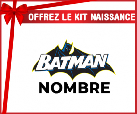 Kit para el nacimiento : Diseño del logotipo de Batman-2 con nombre