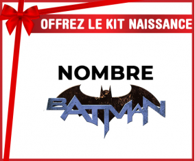 Kit para el nacimiento : Diseño del logotipo de Batman-3 con nombre
