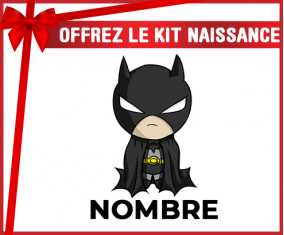 Kit para el nacimiento : Batman kids logo diseño-2 con nombre