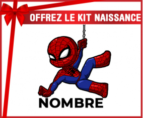 Kit para el nacimiento : Spiderman niños diseñan-1 con nombre