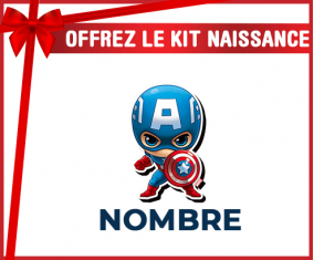 Kit para el nacimiento : Capitán América niños diseñan-1 con nombre