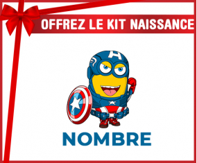 Kit para el nacimiento : Capitán América súbditos con nombre
