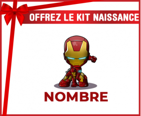 Kit para el nacimiento : Iron man niños con nombre