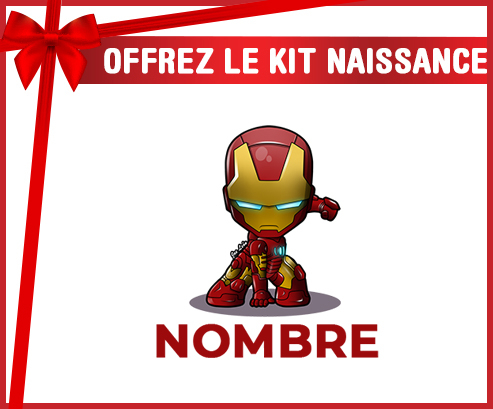 Kit para el nacimiento : Iron man niños con nombre