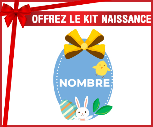 Kit para el nacimiento : Diseño-2 Huevo de Pascua con Nombre