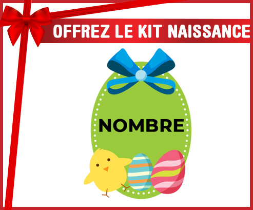 Kit para el nacimiento : Diseño-3 Huevo de Pascua con Nombre