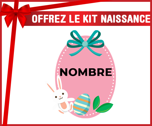 Kit para el nacimiento : Diseño-4 Huevo de Pascua con Nombre