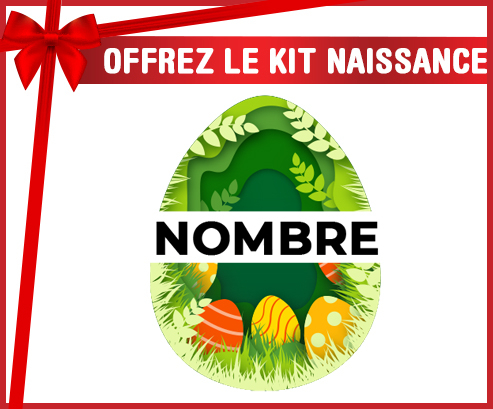 Kit para el nacimiento : Diseño-7 Huevo de Pascua con Nombre