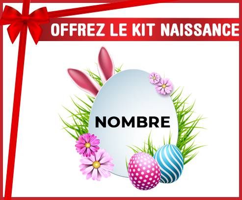 Kit para el nacimiento : Diseño-9 Huevo de Pascua con Nombre