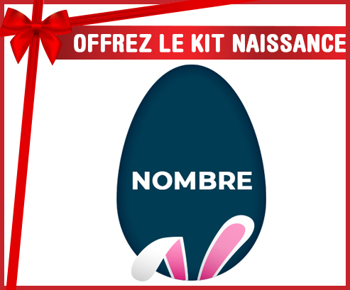 Kit para el nacimiento : Diseño-17 Huevo de Pascua con Nombre