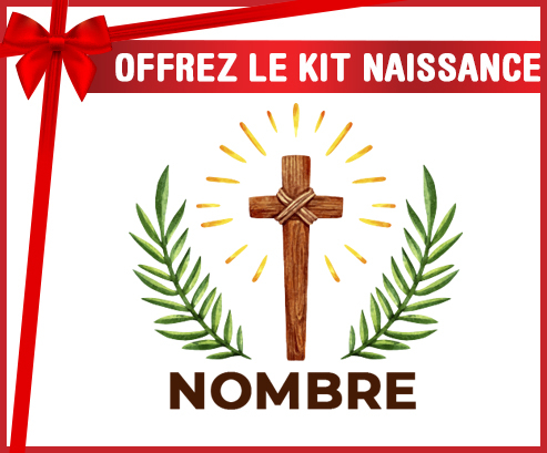 Kit para el nacimiento : Cruz de Cristo con nombre