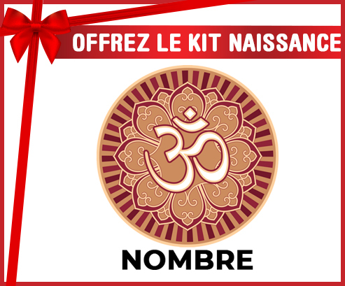 Kit para el nacimiento : Om aum Sánscrito diseño-1 con nombre