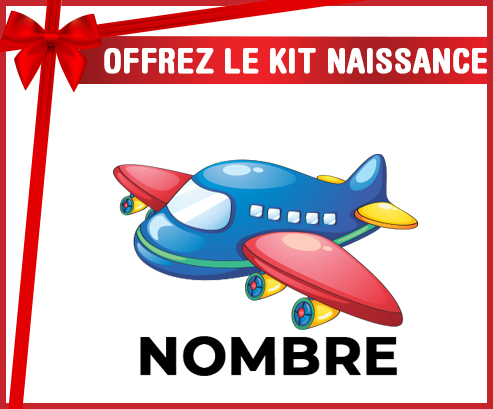 Kit para el nacimiento : Juguetes de juguetes Plane diseño-1 con nombre