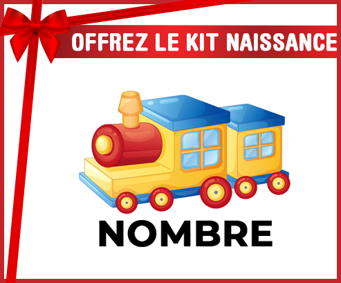 Kit para el nacimiento : Juguetes de juguete Train diseño-1 con nombre