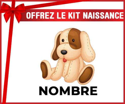 Kit para el nacimiento : Juguetes de juguete Puppy con nombre