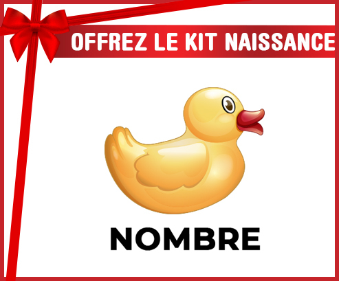Kit para el nacimiento : Juguetes de juguete patitos amarillos con nombre