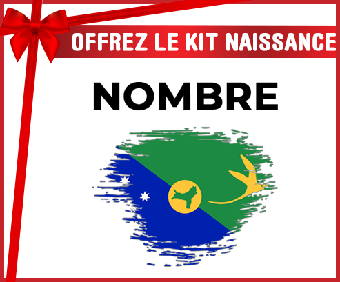 Kit para el nacimiento : El efecto pincel marca la Isla de Navidad con nombre