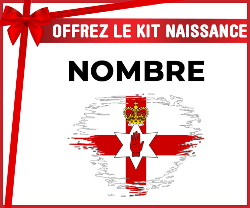 Kit para el nacimiento : Las Islas Marianas del Norte cepillan la bandera con su nombre