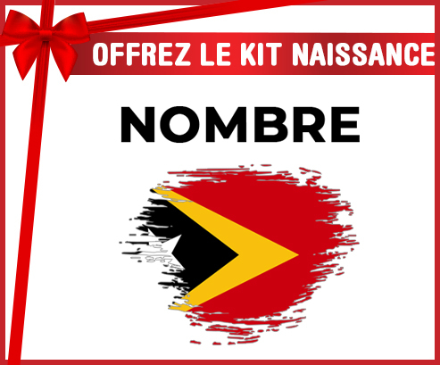 Kit para el nacimiento : Timor Leste marca de efecto pincel con nombre
