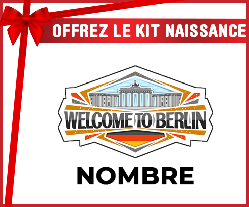 Kit para el nacimiento : Welcome to Berlin con nombre