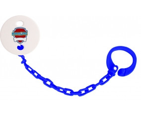 Pat logo patrullas con nombre: Pinza para chupete