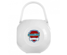 Pat Logo patrulla de Caja portachupetes con nombre