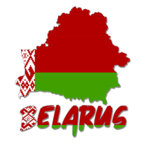 Mapa de Bielorrusia, ideal para personalizar productos para bebé en chupete-bebe.com.