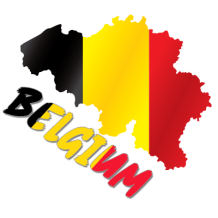 Mapa de Bélgica, ideal para personalizar bodis y accesorios para bebés en chupete-bebe.com. Descubre nuestros productos.