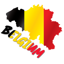 Mapa de Bélgica, ideal para personalizar bodis y accesorios para bebés en chupete-bebe.com. Descubre nuestros productos.