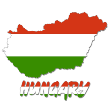 Mapa de Hungría para personalizar artículos de bebé, ideal para chupetes y accesorios en chupete-bebe.com.