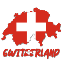 Mapa de Suiza, ideal para decorar artículos de bebé y darle un toque especial. Disponible en chupete-bebe.com.