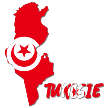 Tunisie maps, un diseño divertido y colorido ideal para decorar los artículos de tu bebé en chupete-bebe.com.