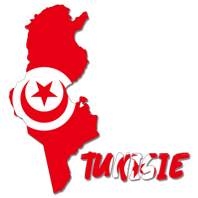 Tunisie maps, un diseño divertido y colorido ideal para decorar los artículos de tu bebé en chupete-bebe.com.