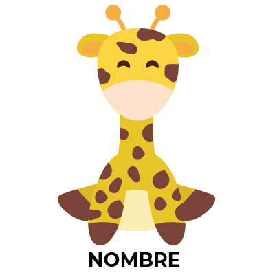 Giraffe style 4, un adorable diseño para accesorios de bebé que añade diversión y ternura a la hora de chupar.