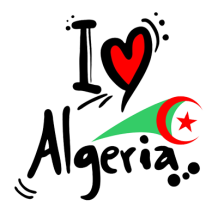 Bodys y accesorios para bebés con diseño \"Amo Argelia\" y bandera. Perfectos para los pequeños amantes de Argelia.